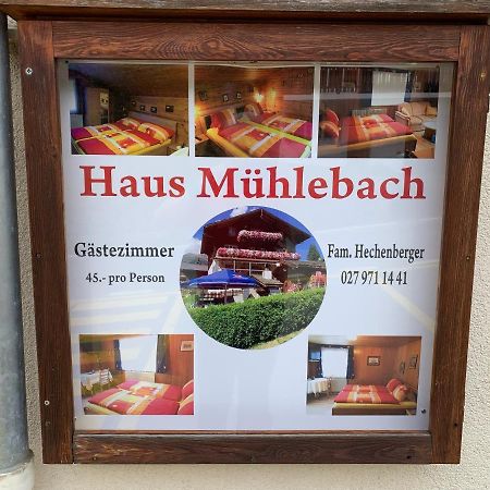 Hotel Haus Mühlebach Ernen Exterior foto